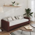 vidaXL Pohovka s USB fialová látková 90x200 cm