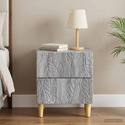 vidaXL Nočný stolík Sivý Sonoma 43 x 34,5 x 48 cm Kompozitné drevo
