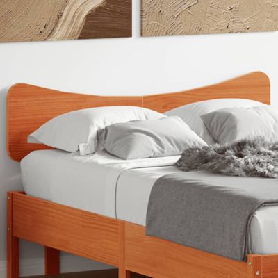 vidaXL Čelo postele voskové hnedé 120 cm masívna borovica