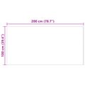 vidaXL Koberec z umelého ovčieho kožucha TAFALLA Biela 100 x 200 cm