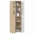 vidaXL Highboard FLORIN 60 x 35 x 182 cm Sonoma dub Kompozitné drevo