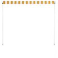 vidaXL Zaťahovacia markíza 150x150 cm žlto-biela