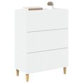 vidaXL Zásuvkový kabinet Biela 66 x 34,5 x 90 cm Kompozitné drevo