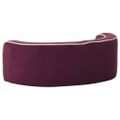 vidaXL Skladací gauč pre psa vínový 73x67x26 cm plyš umývateľný vankúš
