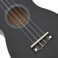 vidaXL Sopránové ukulele s taškou pre deti čierne 23"