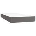 vidaXL Boxspring posteľ s matracom sivá 90x190 cm umelá koža
