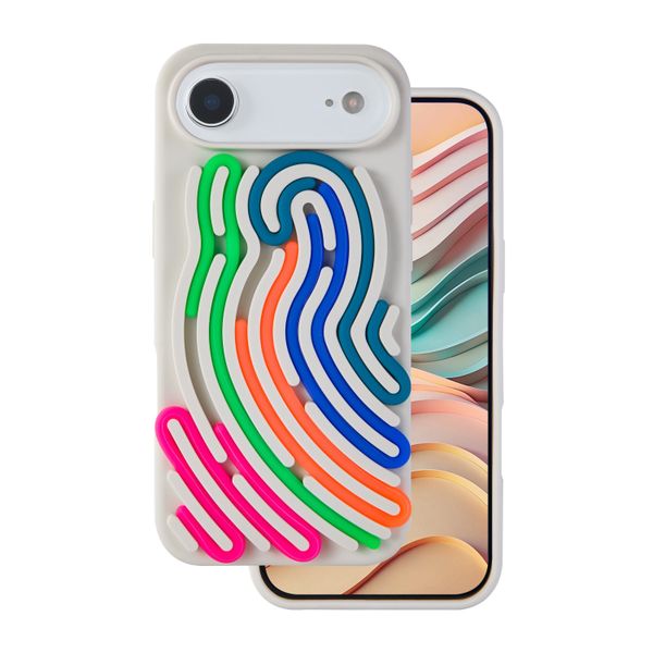 DIY Snake puzdro pre iPhone 17 Air 6,6" béžová