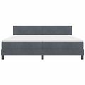 vidaXL LED box s pružinami Tmavo šedá 200 x 200 cm Zamat