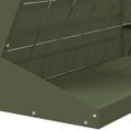 vidaXL Feeder na seno Olivovo zelená 71 x 33 x 70 cm 5 kg