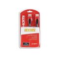 Kábel HDMI-HDMI 1,5m červený v1.4 blist.