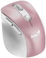 GENIUS Ergo 9000S Pro Pink/ duální Bluetooth + 2,4GHz/ 2400 dpi/ bezdrátová/ 6tlačítková/ dobíjecí/ RGB/ růžová Myš, bezdrátová, optická, 2400DPI, 6 tlacítek, Bluetooth, 2,4GHz, USB-C nabíjení, tichá, 7barevné podsvícení, ružová