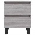 vidaXL Nočné stolíky 2 ks sivý dub sonoma 40x35x50 cm kompozitné drevo
