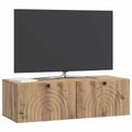 vidaXL Nástenná TV skrinka 99 x 41 x 30 cm Dub artisan