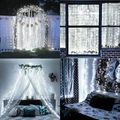 LED CURTAIN (100 LED LAMPS) 3Mx1M WITHOUT PENDANT COLD WHITE