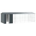 vidaXL Klietka pre vtákov Antracit 860 x 310 x 247 cm Pozinkovaná oceľ