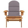 vidaXL Adirondack Záhradná stolička s vankúšmi masívne akáciové drevo