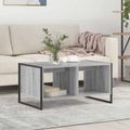 vidaXL Konferenčný stolík Sivý Sonoma 80 x 50 x 40 cm Kompozitné drevo
