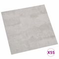 vidaXL Podlahové dosky Šedá a svetlosivá 5,11 m² 55 ks PVC