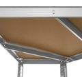 Skladový regál rohový REBEL RB-1254 180x40x70, kovový zinkovaný