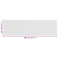 vidaXL Balkónová markíza biela 120x400 cm HDPE