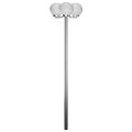 vidaXL Záhradné svietidlo so stĺpikom, 3 lampy 220 cm