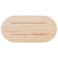 vidaXL Stolová doska 60x30x2,5 cm masívne borovicové drevo oválny tvar