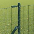 vidaXL Euro plotový základ 10 x 1,5 m PVC potiahnutá oceľ Zelená