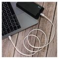 Kábel USB-C 2.0 / USB-C 2.0, EMOS SM7027W, 1 m, biely