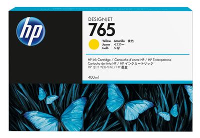 HP 765 Designjet žltá (400 ml), F9J50A