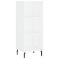vidaXL Komoda biela 34,5x32,5x90 cm kompozitné drevo