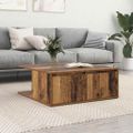 vidaXL Konferenčný stolík Staré drevo 80 x 80 x 31 cm Kompozitné drevo