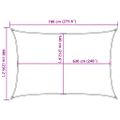 vidaXL Tieniaca plachta 160 g/m² červená 6x7 m HDPE