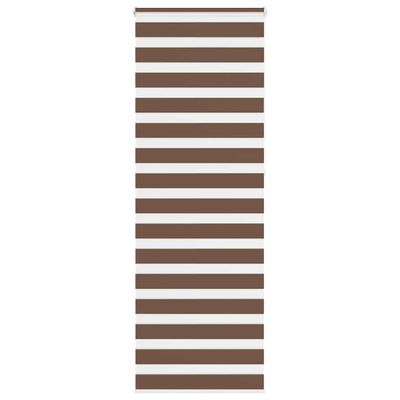 vidaXL Zebra roleta hnedá 90x230 cm šírka látky 85,9 cm polyester