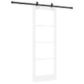vidaXL Posuvné dvere ORKDAL 78 x 211 cm Biela a čierna