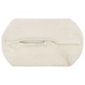 vidaXL Poťah na podložku 2 pcs HEERLEN Krémová Ø 15 x 40 cm Bouclé