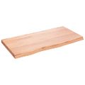 vidaXL Stolová doska bledohnedá 80x40x(2-4) cm ošetrený masívny dub