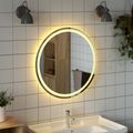 vidaXL Zrkadlo do kúpeľne s LED Priehľadná Ø 70 cm tvrdené sklo