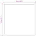 vidaXL Zrkadlo do kúpeľne s LED Priehľadná 50 x 50 cm tvrdené sklo