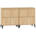 vidaXL Komody 2 ks dub sonoma 60x35x70 cm kompozitné drevo