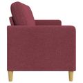 vidaXL Sofa s úložným priestorom Víno červené 152 x 78 x 87 cm