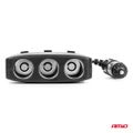 Predlžovacia zásuvka 2x USB-A ON/OFF LED 12/24V 100W 70cm AMiO-04363