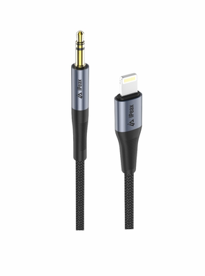 Adaptér iPEAX 90010138 Lightning / JACK 3,5mm (pre počúvanie hudby) Black