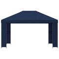 vidaXL Altánok 4 × 3 m Modrá Polyester a oceľ 190 gsm