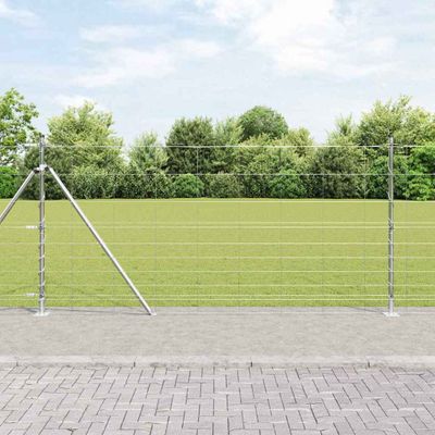 vidaXL Zvarené drôtené pletivo s betónovým základom 25 x 1,2 m (Š x V)