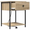 vidaXL Nočný stolík 2 ks Sonoma dub 42 x 41 x 56 cm Kompozitné drevo