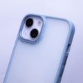 Satinové matné puzdro pre iPhone 15 Plus 6,7" modrá