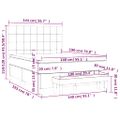 vidaXL Posteľný rám boxsping s matracom tmavomodrý 140x190 cm zamat