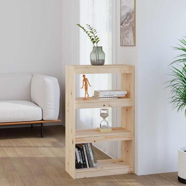 vidaXL Knižnica/deliaca stena 60x30x103,5 cm masívna borovica