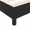 vidaXL Posteľný rám s boxspringom čierny 180x200 cm zamat