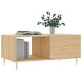 vidaXL Konferenčný stolík dub sonoma 90x50x40 cm kompozitné drevo